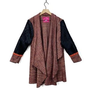 Bianca Zidik Handmade Open Draped Cardigan Duster
